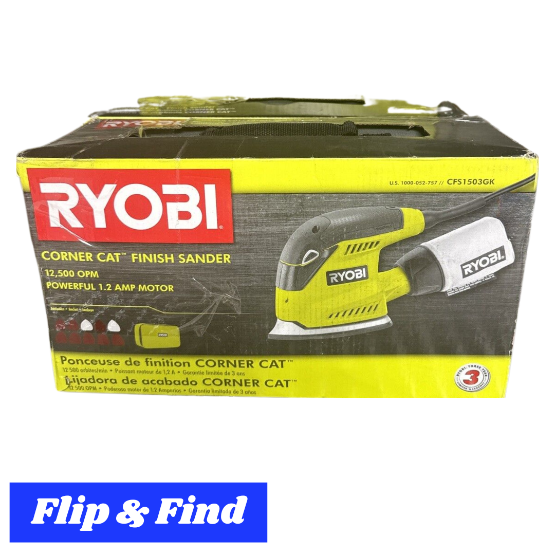 RYOBI Corner Cat Finish Sander - CFS1503GK
