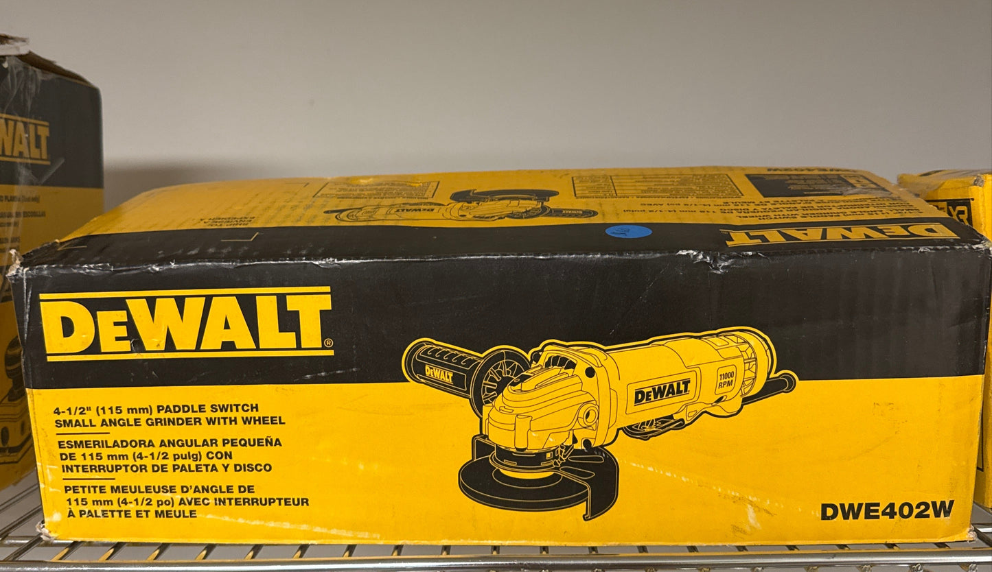 DeWalt 11 Amp Corded 4.5" Small Angle Grinder - DWE402W