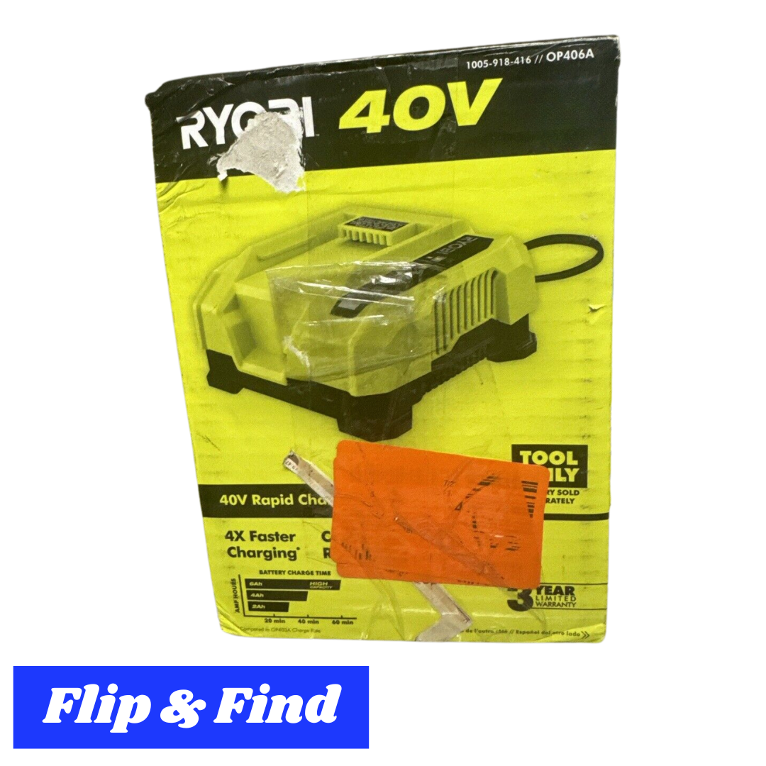 RYOBI 40V Rapid Charger - OP406A