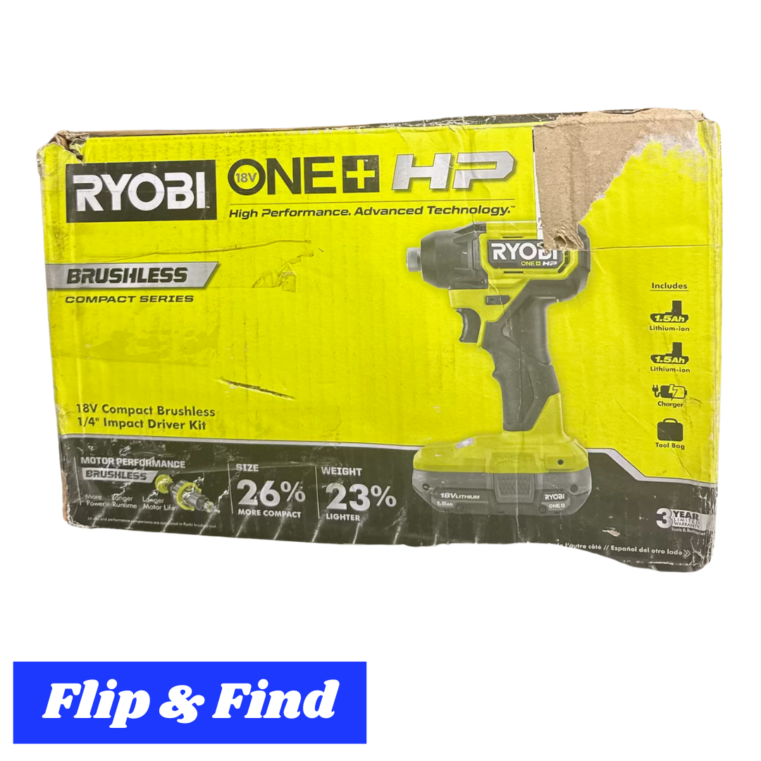 Ryobi ONE+ HP 18V Compact Brushless 1/4" Impact Driver Kit - PSBID01K