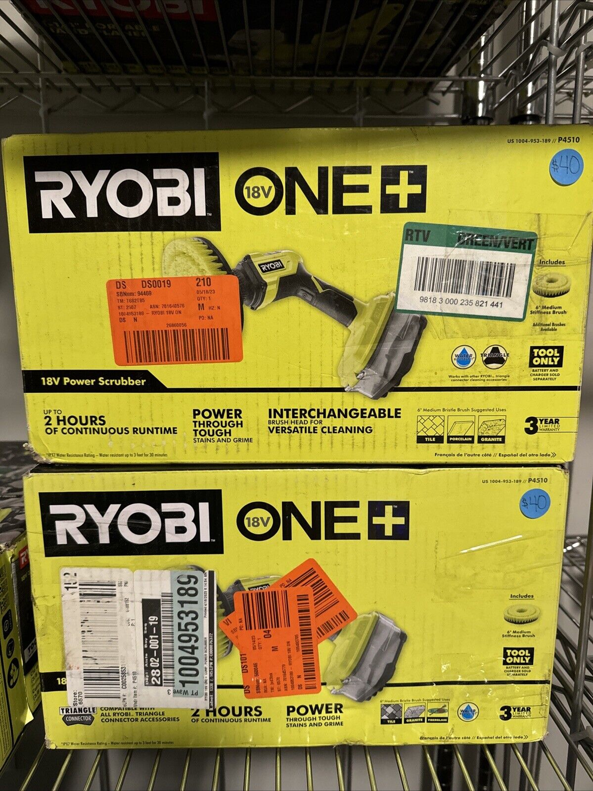 Ryobi ONE+ 18V Power Scrubber - P4510