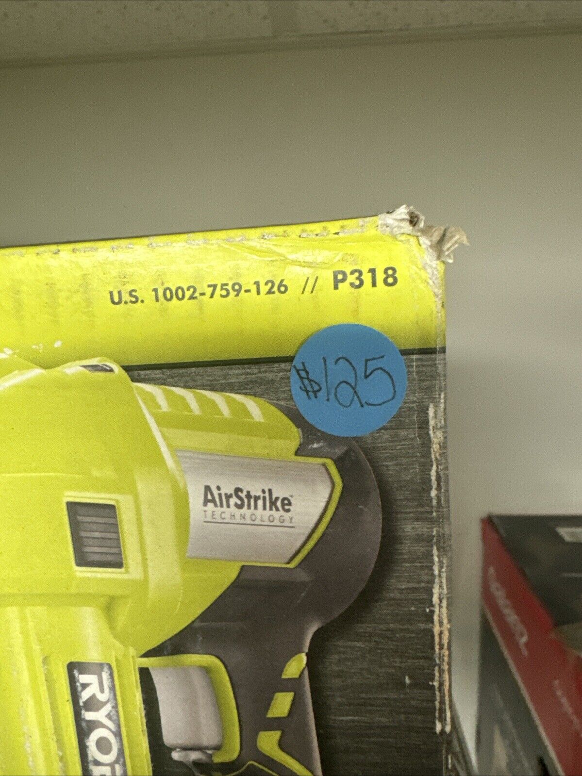 RYOBI ONE+ 23GA Cordless Pin Nailer - P318