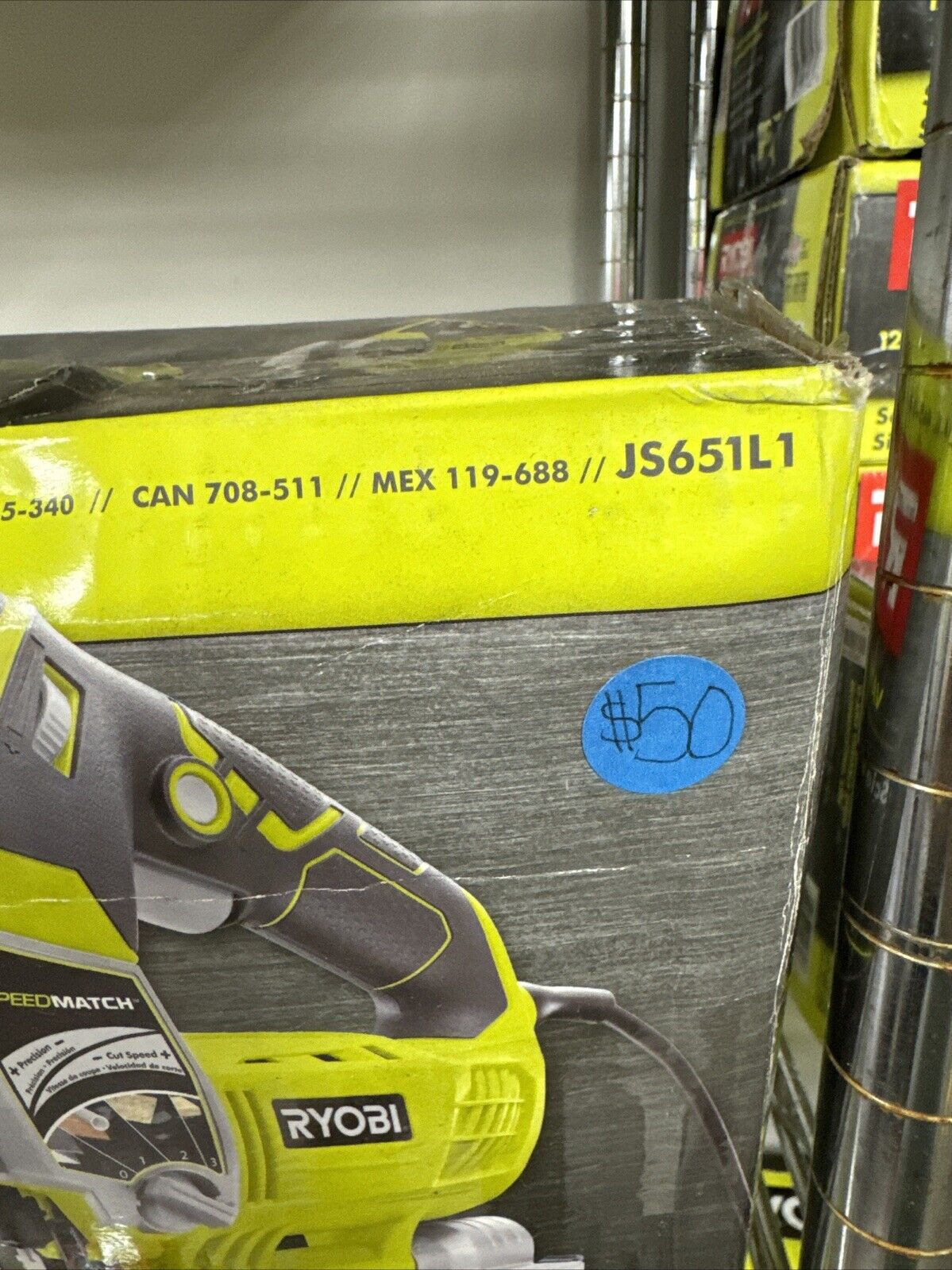 RYOBI Variable Speed Jig Saw - JS651L1