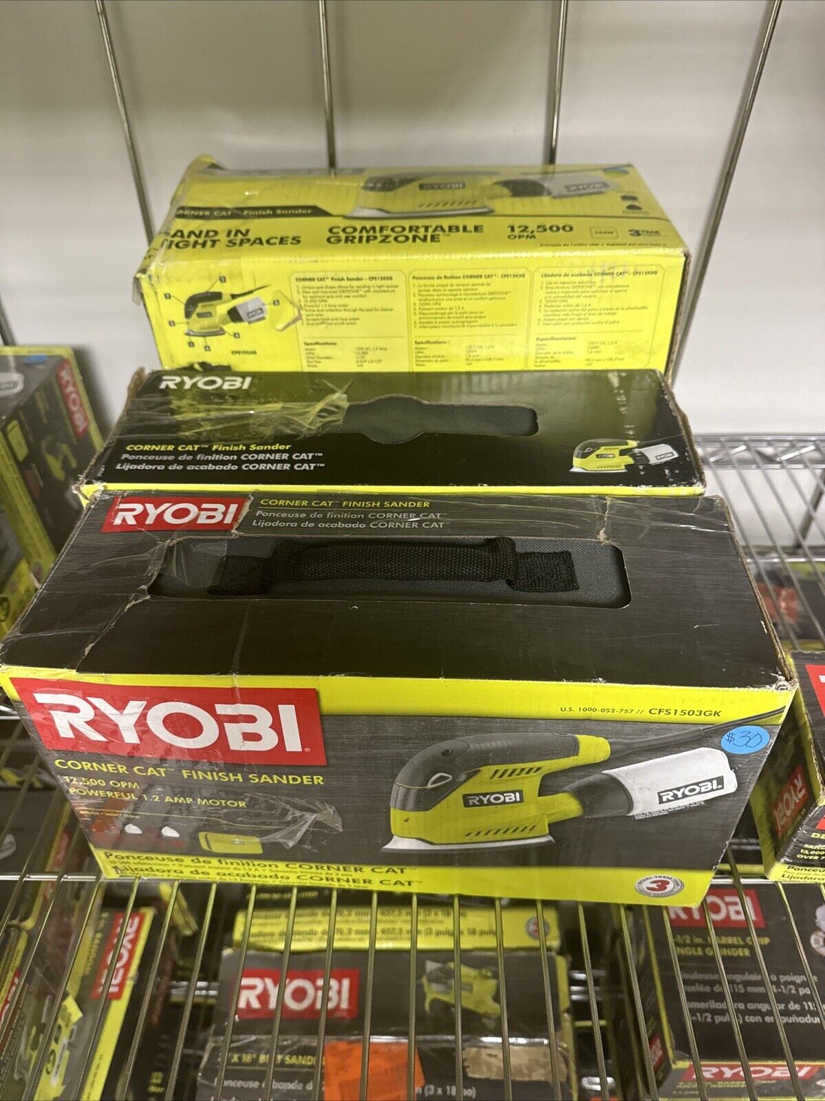 RYOBI Corner Cat Finish Sander - CFS1503GK